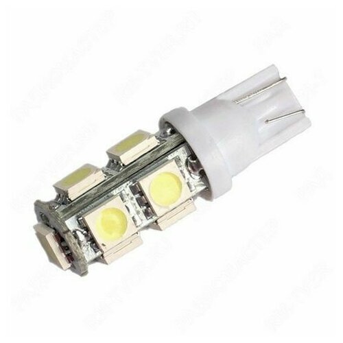 Лампа Светодиодная 12V 5W5 T10 9SMD(габарит) б/ц белый (size 5050) W2.1x9.5d - 2шт