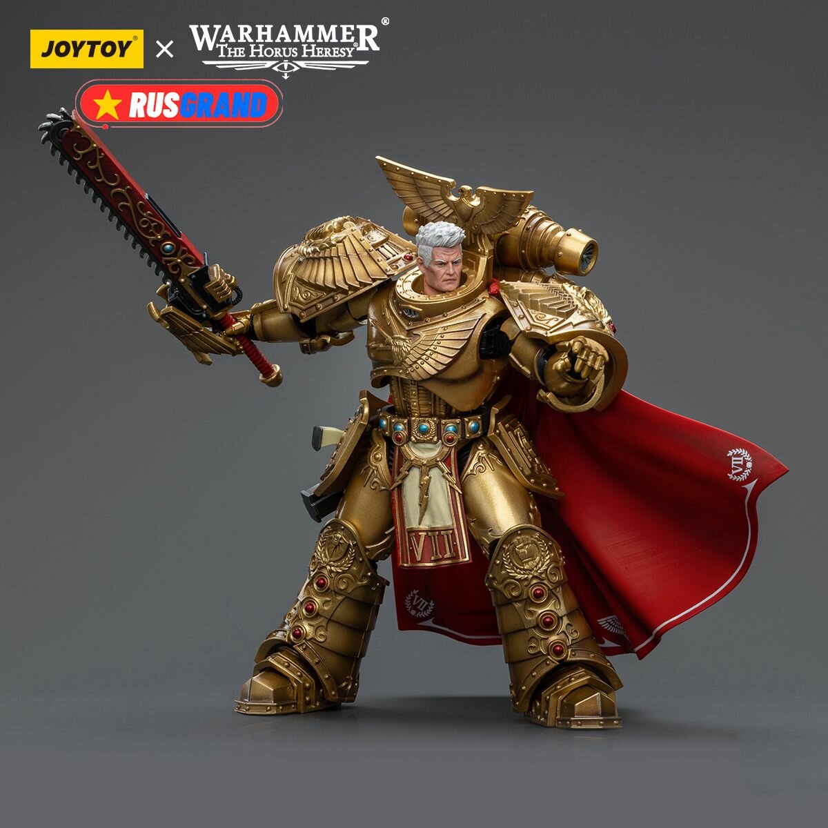 Подвижная фигурка JOYTOY Warhammer 40000 Imperial Fists Rogal Dorn, Primarch of the Vllth Legion