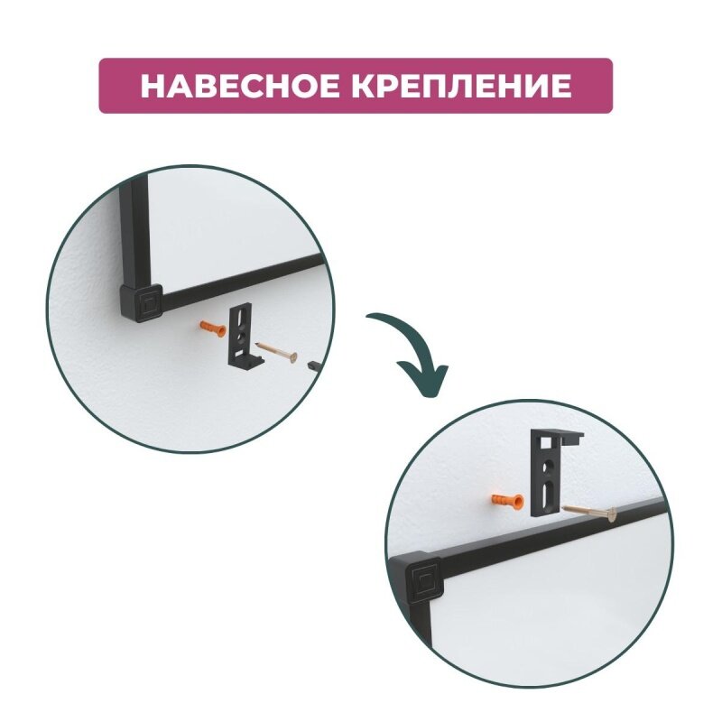 Доска магнитно-маркерная 90х120 Attache BlackFrame черная рама, 1504380 - фото №16