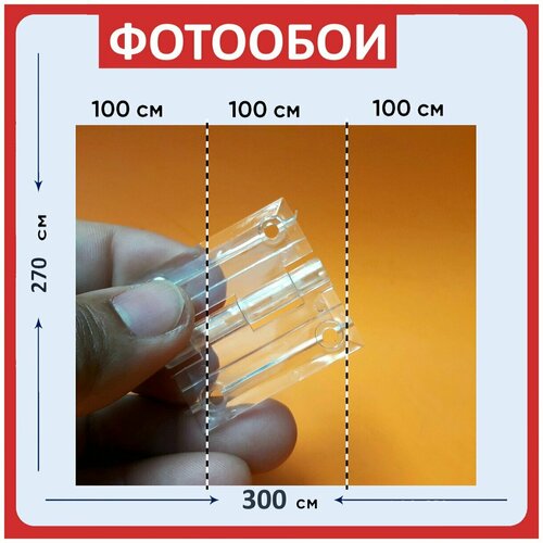Фотообои Петля прозрачный белый 300x270 см флизелиновыена стену 3980₽