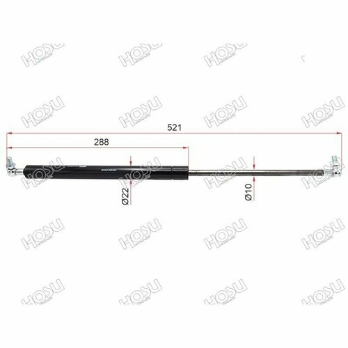 IPSAIP_HSGS0006 Амортизатор капота TOYOTA CROWN S14 91-95 2088₽