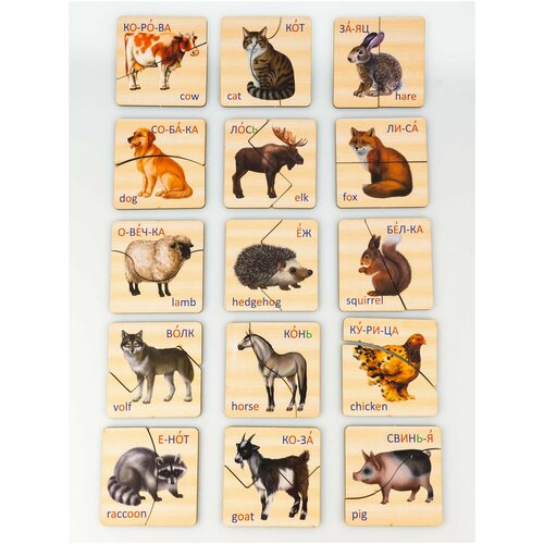 Деревянный пазл Колобок 5178 5178