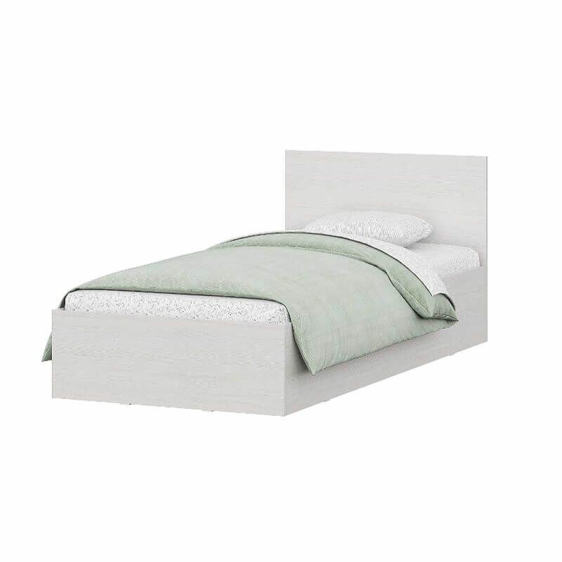 Кровать односпальная МСП-1 0,9м К2, с основанием, Ясень Анкор светлый