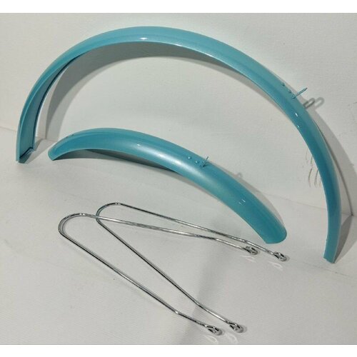 Крылья 24 для дорожного велосипеда без крепежа/бирюзовый