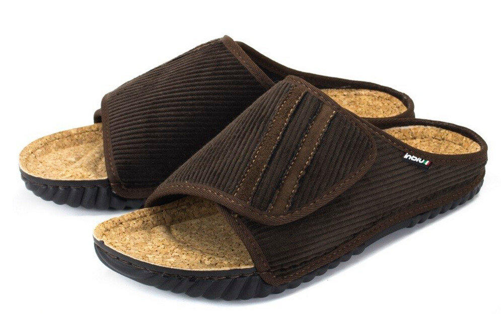 Тапочки Inblu, размер 42, коричневый — фото 1