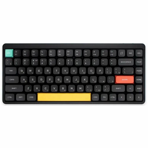 Клавиатура Nuphy AIR75v2 Wireless Brown Switch RGB русская раскладка Black 1872100₽