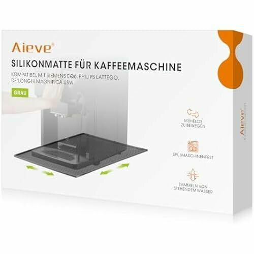Силиконовый коврик AIEVE для кофемашин совместимый с полностью автоматической кофемашиной De Longhi Magnifica 1 и Philips LatteGo аксессуары для защиты от проливания и перемещения 811100₽