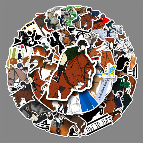 Наклейки-стикеры для любителей конного спорта
