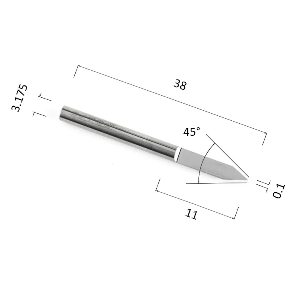 фото Фреза гравировальная коническая DJTOL NJ6.9002 для станка ЧПУ