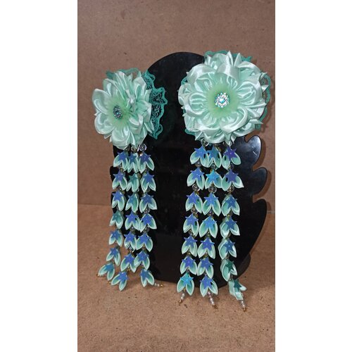 Банты для девочек с подвесками на резинках 2