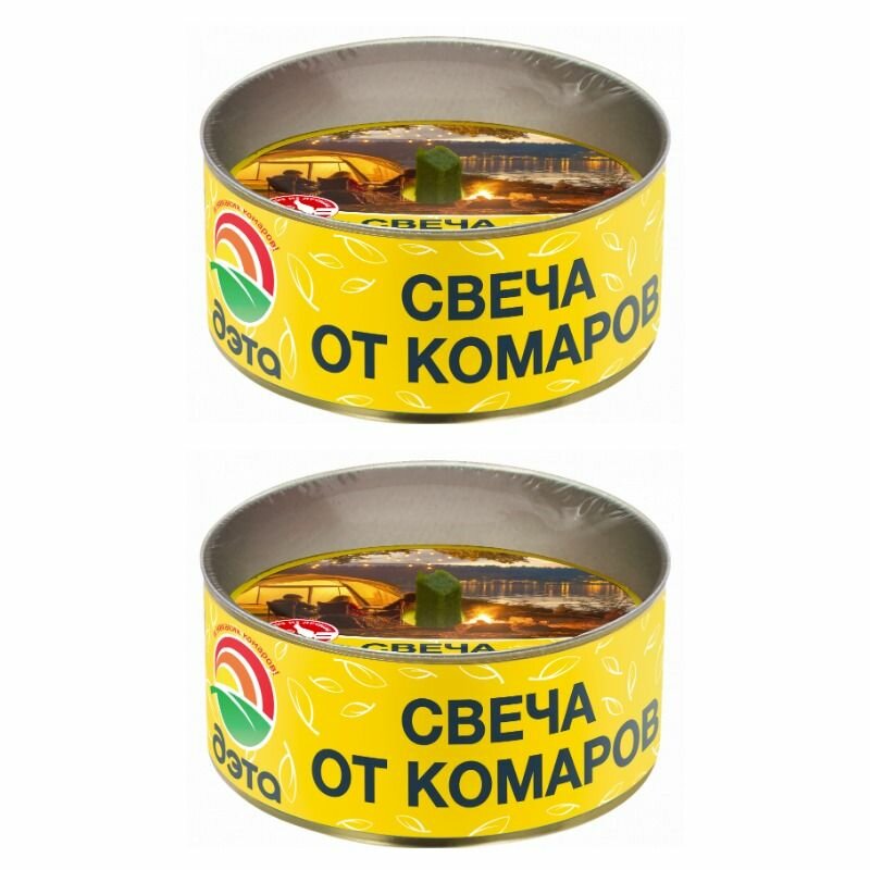 Дэта Свеча от комаров, 2 шт.