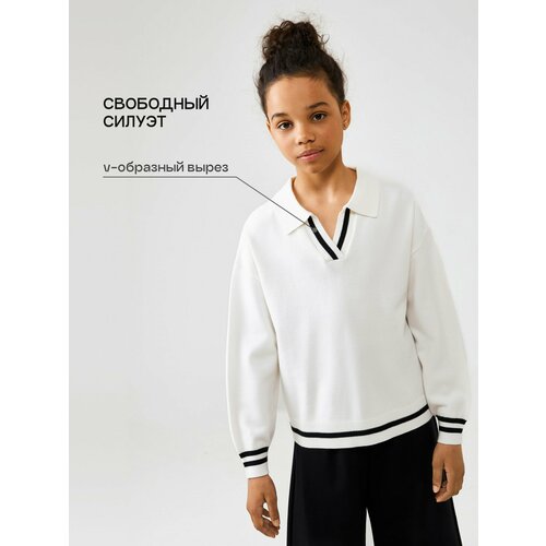 фото Джемпер acoola, размер 134, белый
