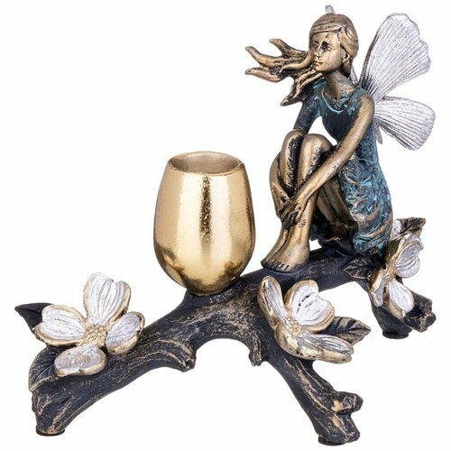 Подсвечник декоративный металл 1 свеча 18х9х135 см Фея 154-635 1612₽