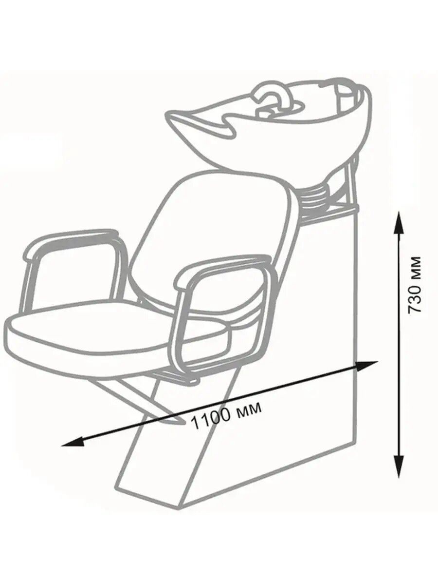 Каркас парикмахерской мойки Елена — фото 1