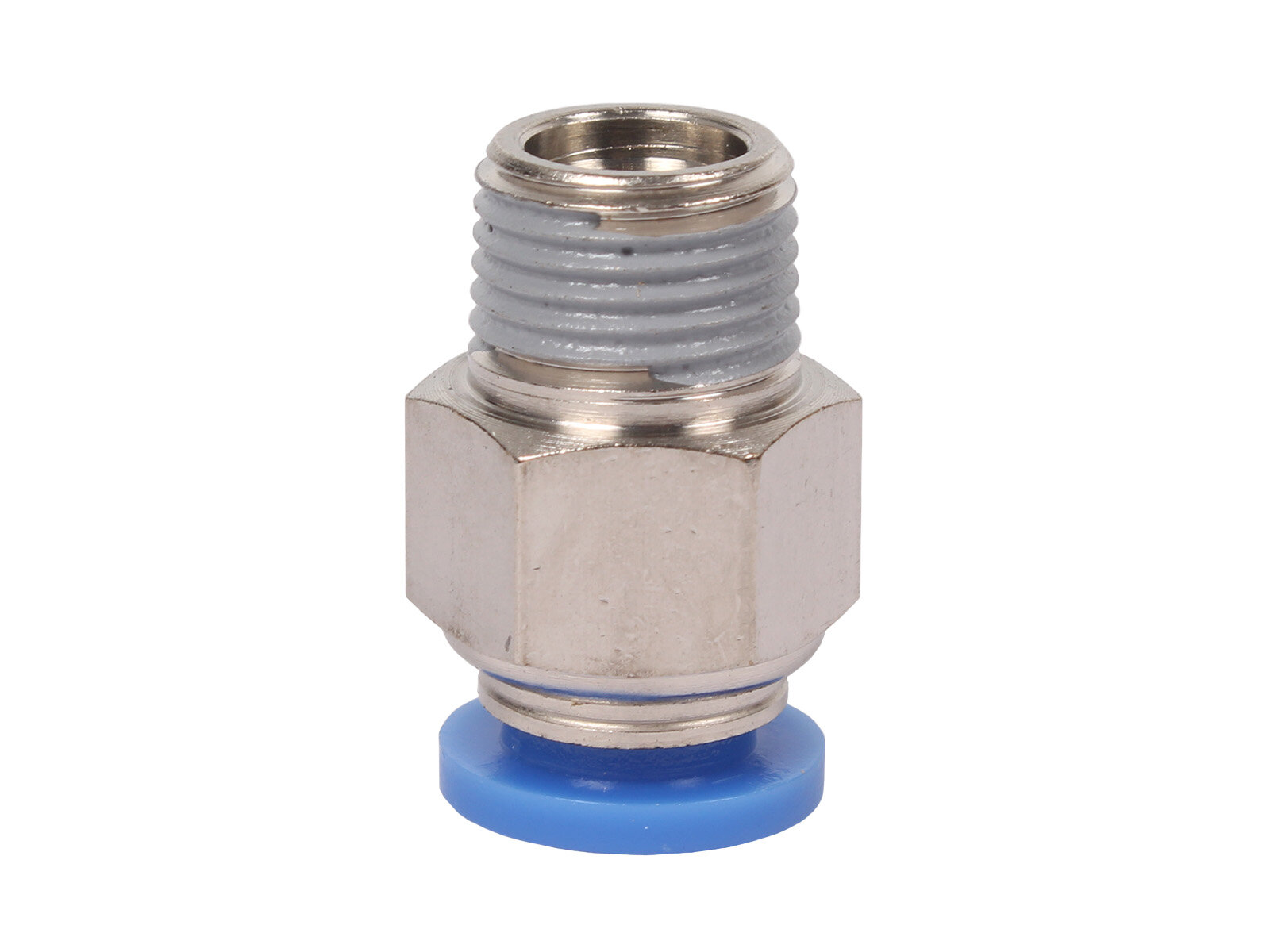 Пневмофитинг цанговый прямой с наружной резьбой PC 6-01 (R1/8)