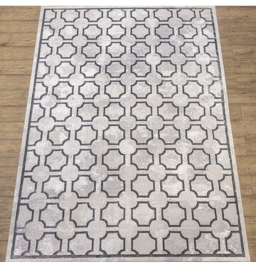 Ковер Турецкий Prado дизайн N915A цвет SH_CREAM / GRAY2 0.8x1.5м