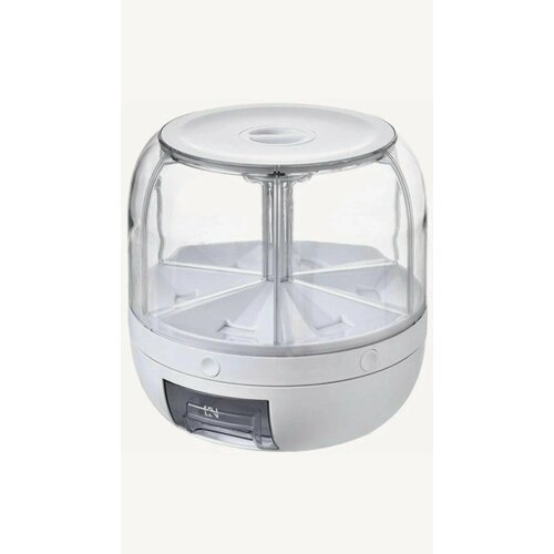 Дозатор диспенсер для сыпучих продуктов, 6 секций, 6л.