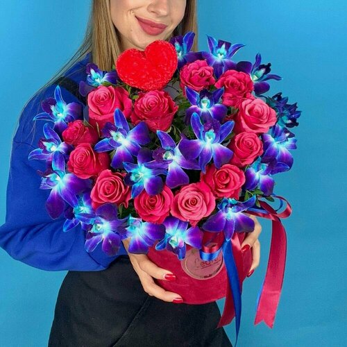 Изображение товара Сердце в космосе. Композиция 825. Leora Flowers дом цветочной моды