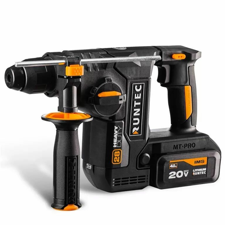 Перфоратор аккумуляторный RUNTEC PRO 2.9Дж, 20В, 2*4Ач, 850Вт RUNTEC RT-EH850