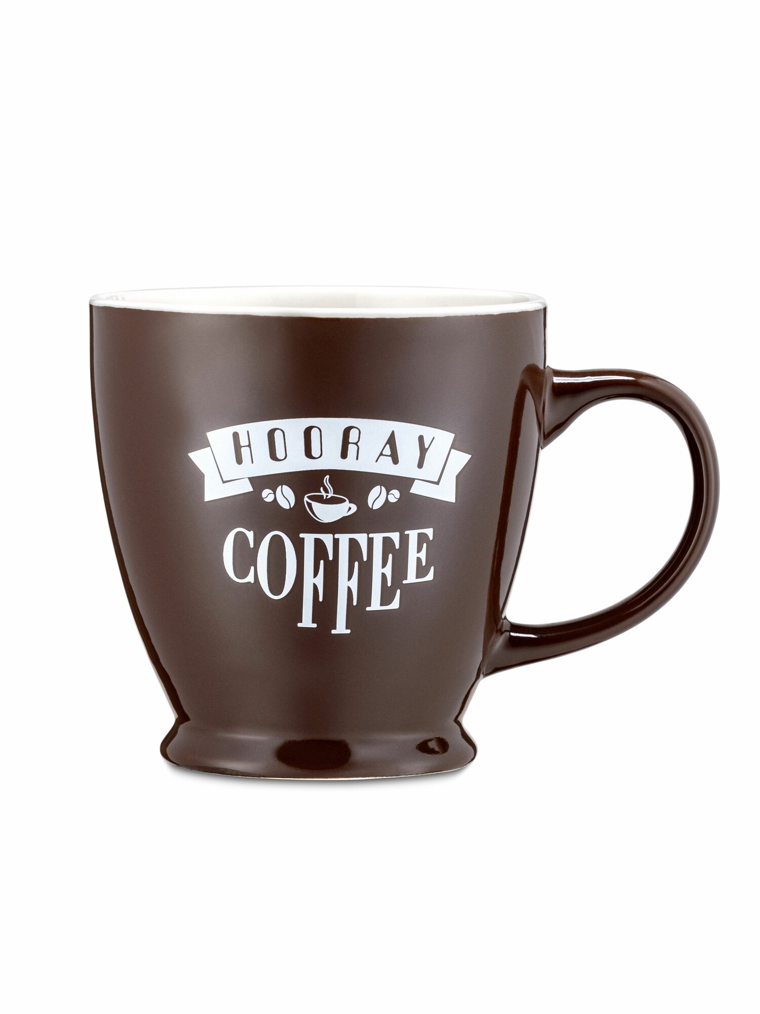 Кружка для чая и кофе керамическая объемом 400мл, надпись Coffee — фото 1