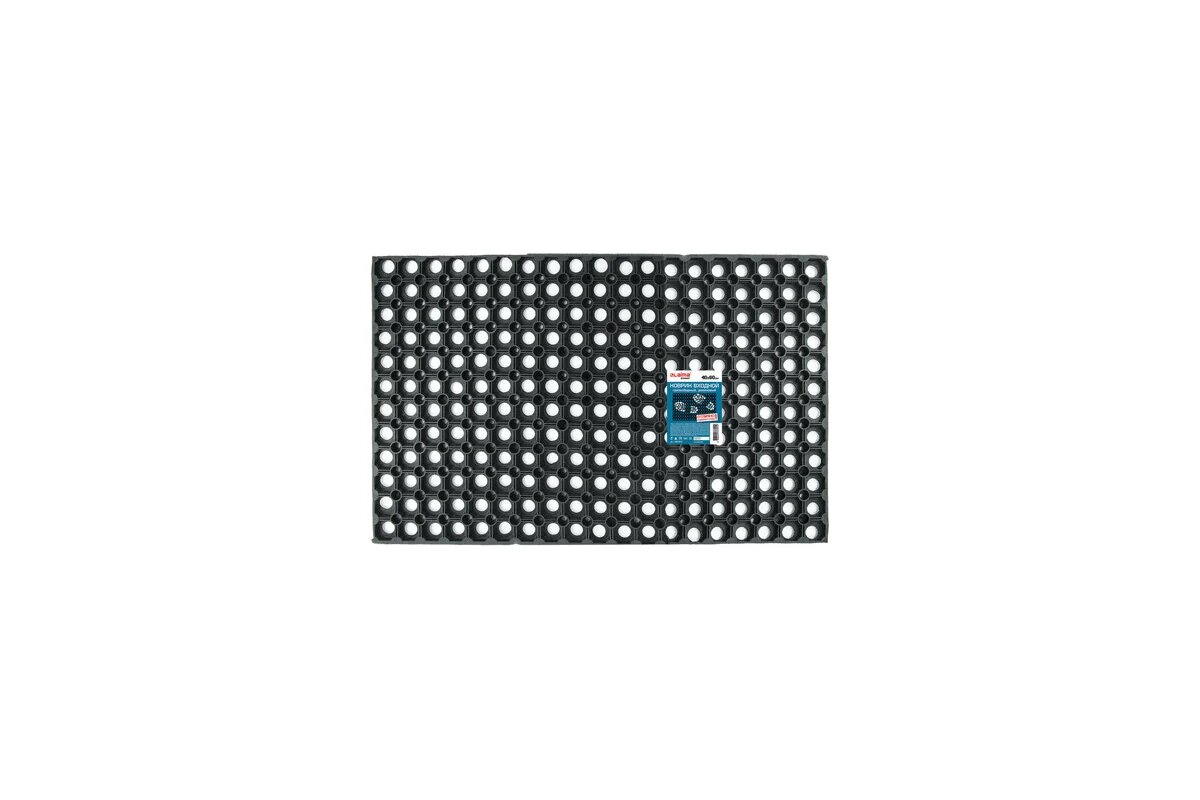 LAIMA Коврик входной резиновый грязесборный ячеистый толщина 16мм 40x60см EXPERT 607810