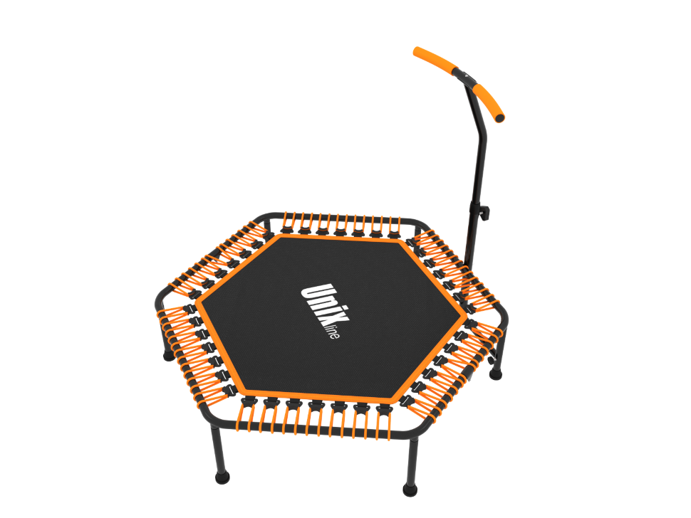 Батут спортивный UNIX Line FITNESS Orange (130 cm) — фото 1