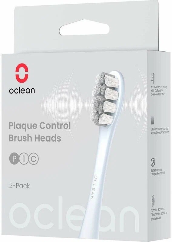 Насадка для зубных щеток Oclean Professional Clean P1C9 S02 (упак:2шт) для зубных щеток Oclean C040