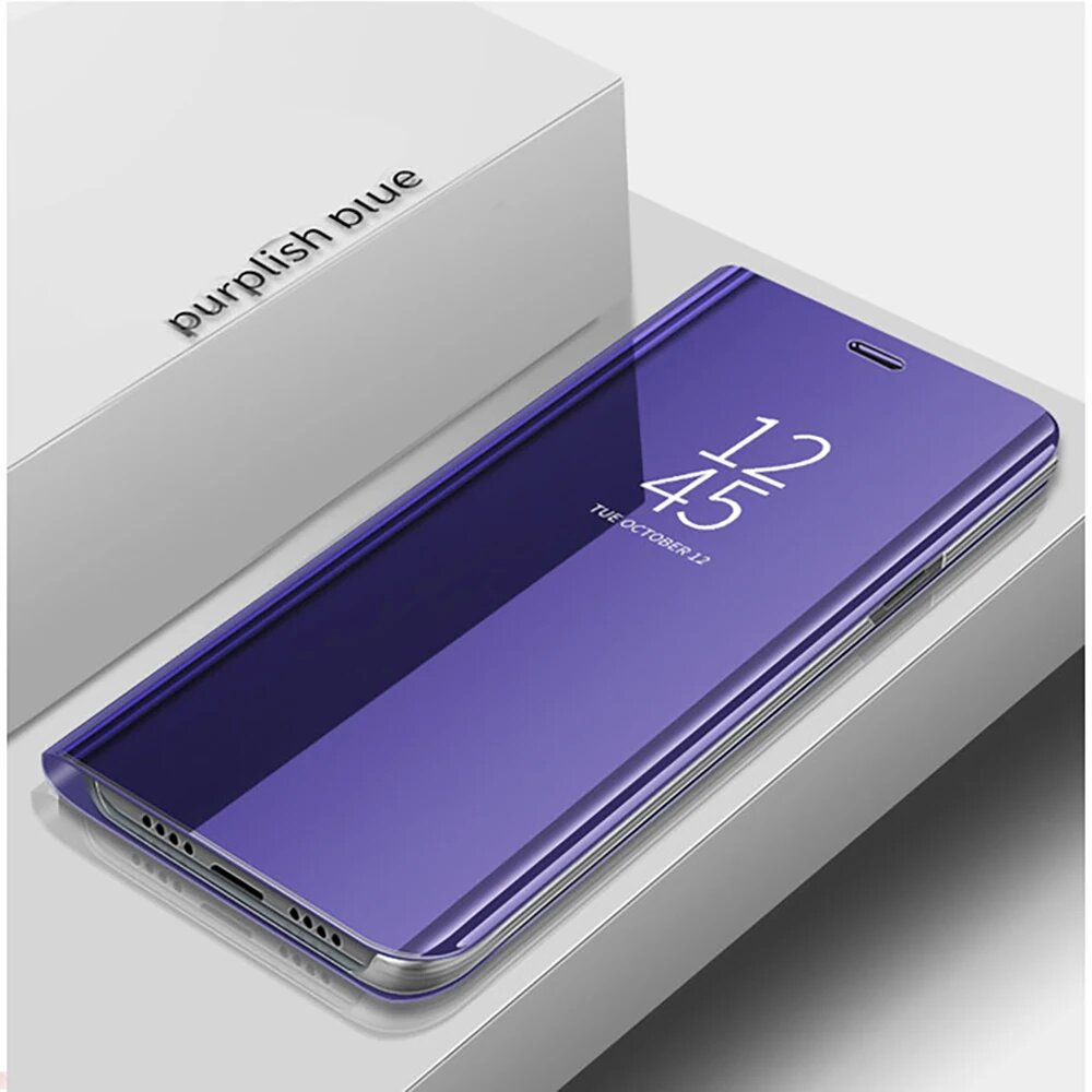 Умный зеркальный Магнитный кожаный флип-чехол для Xiaomi Poco C65 Poxo Little C 65 65C PocoC65 4G защитный противоударный чехол с подставкой, Purple 06, For Redmi 13C