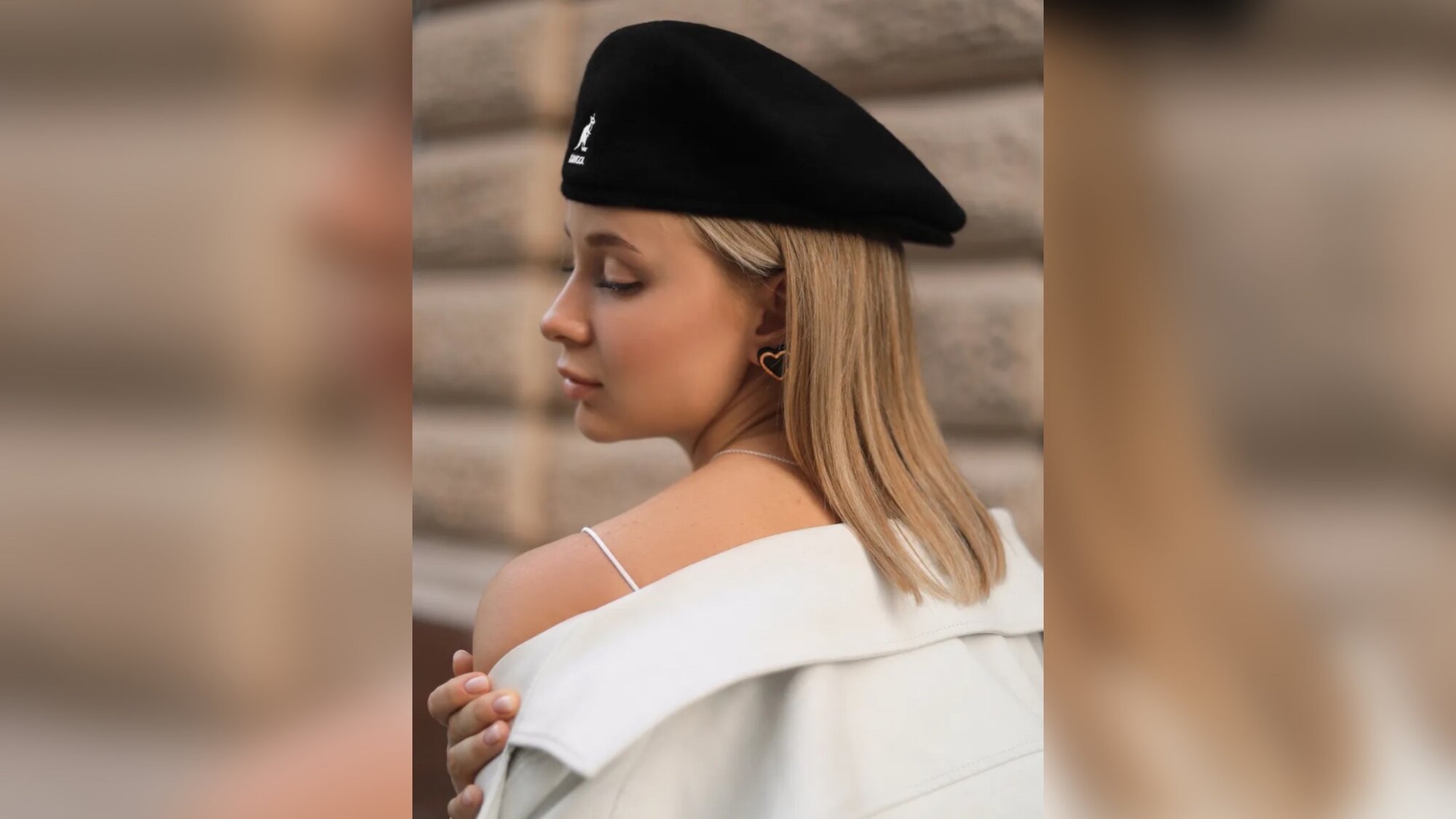 Берет KANGOL кепка для мужчин и женщин, размер L, черная — фото 1