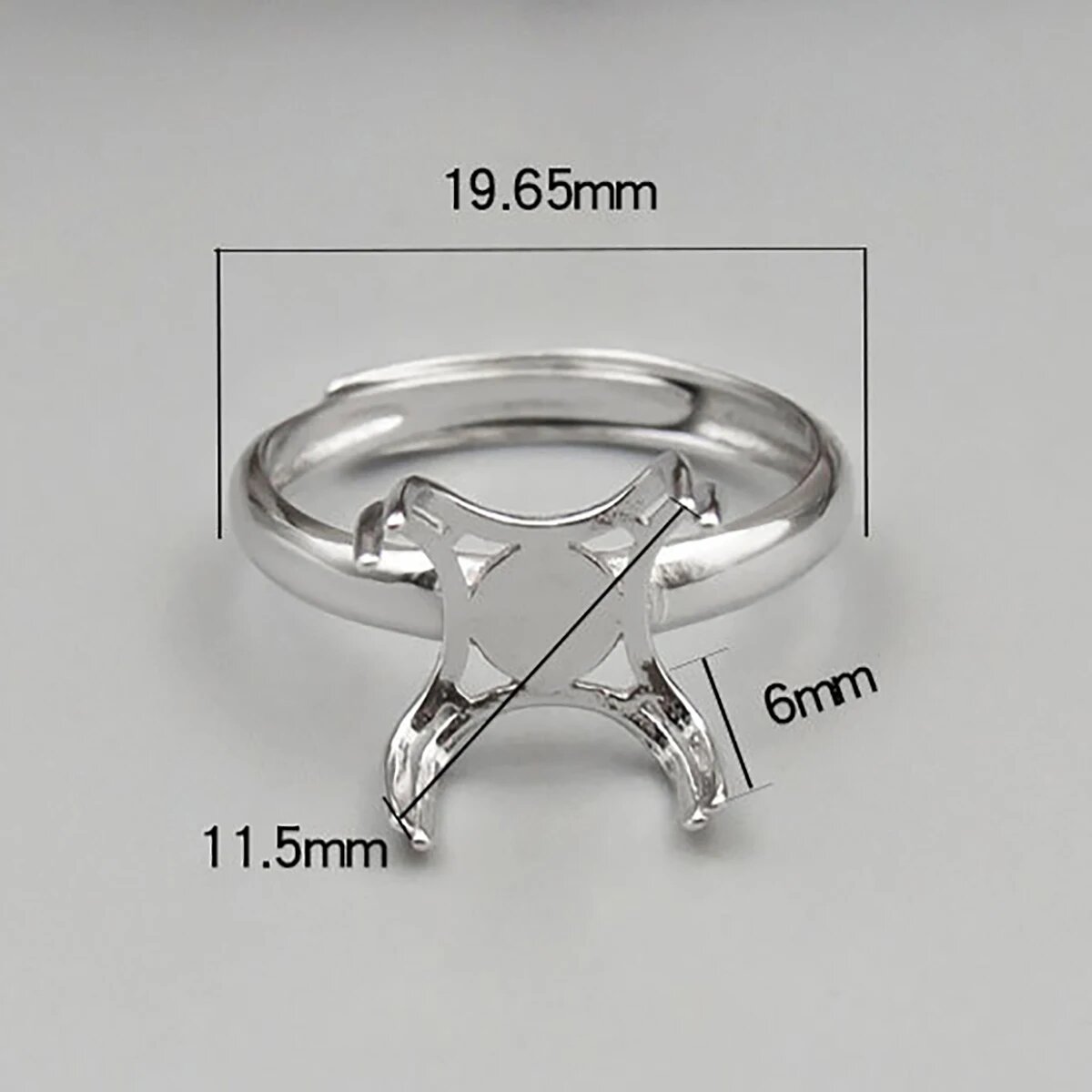 Серебряные заготовки для колец JKEIO 925 8 когтей