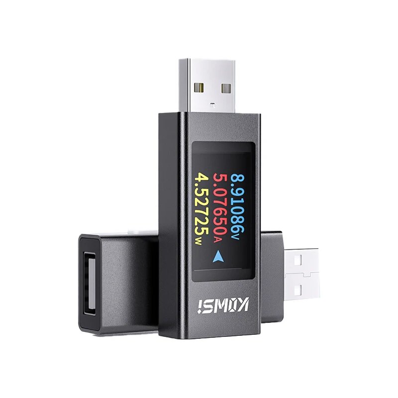 KWS-MX23 USB-тестер, измеритель напряжения постоянного тока, цифровой дисплей, амперметр, измеритель мощности, тестер зарядки, 4-30 В постоянного тока 0-12 А, монитор напряжения тока, USB-A