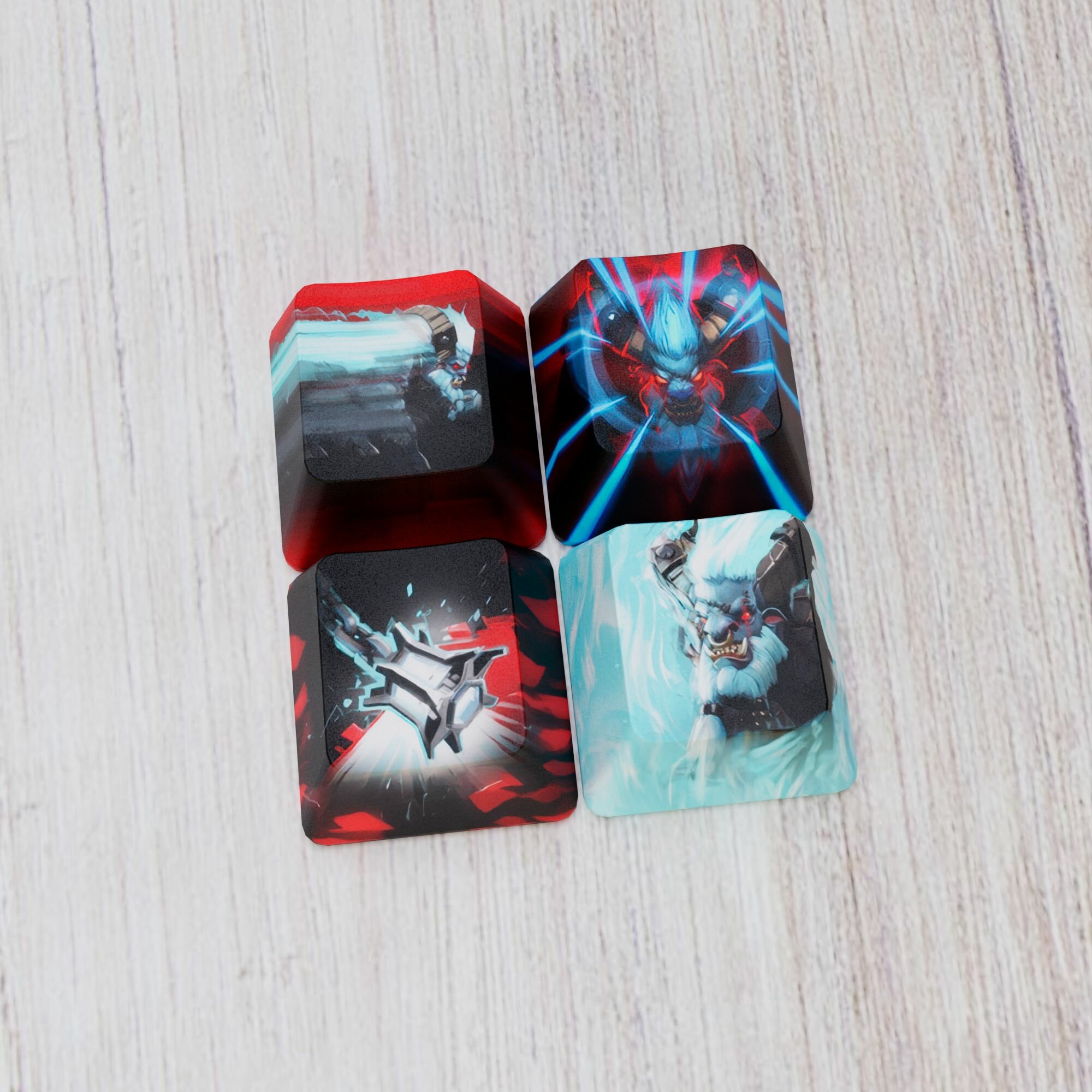 Кейкапы для механической клавиатуры "Спирит Брейкер" Дота 2 / "Spirit Breaker" Dota 2 / 4 скилла