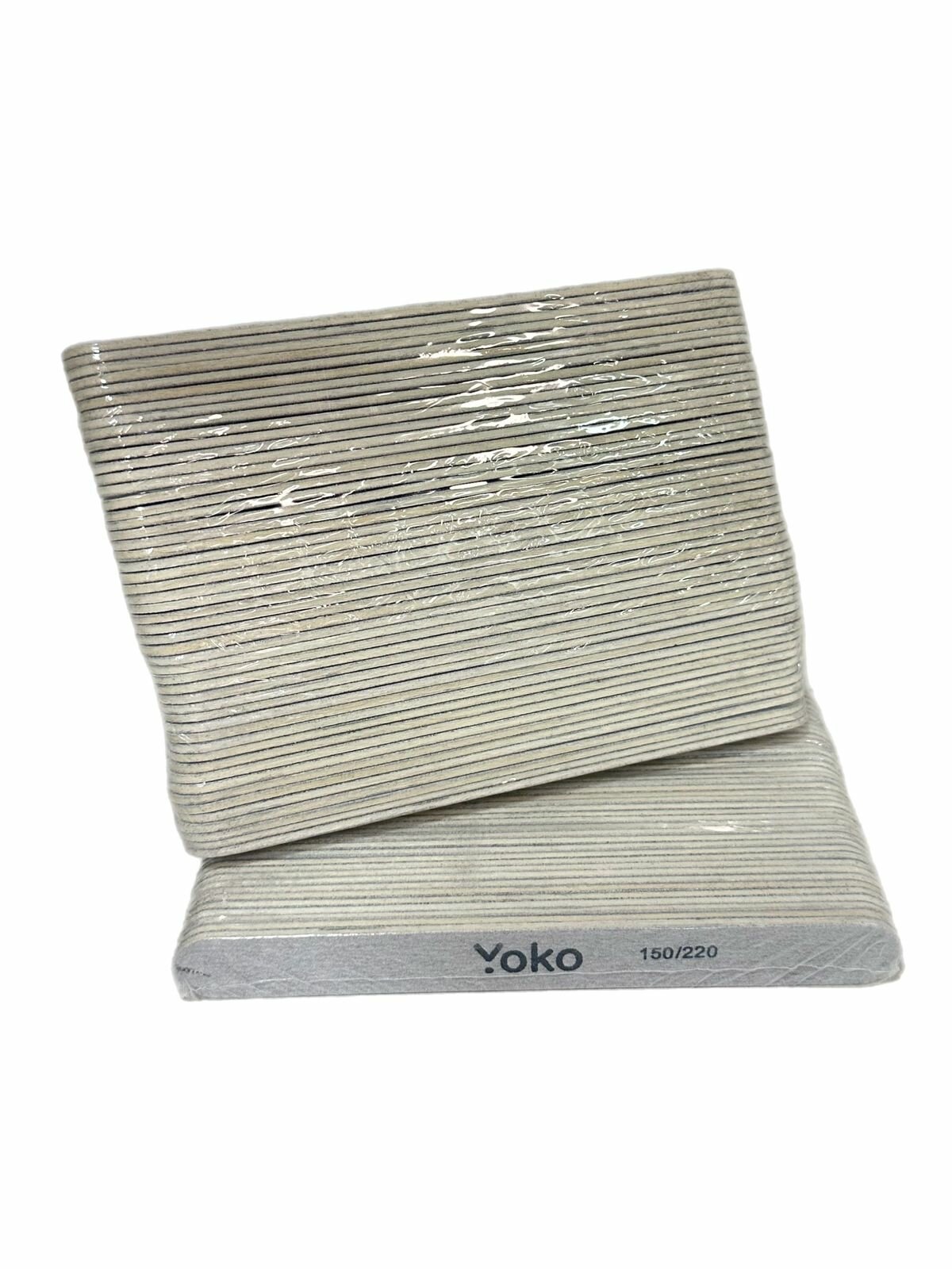 Картинки Пилки Yoko "Зебра", для натуральных ногтей, дерево, 150-220грит, 13.2см, 50шт