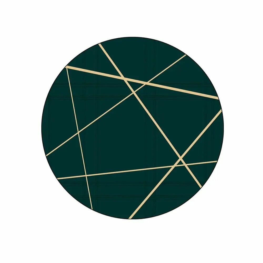 Ковер Emerald 1.5x1.5м машинная стирка гипоаллергенный изумрудный цвет