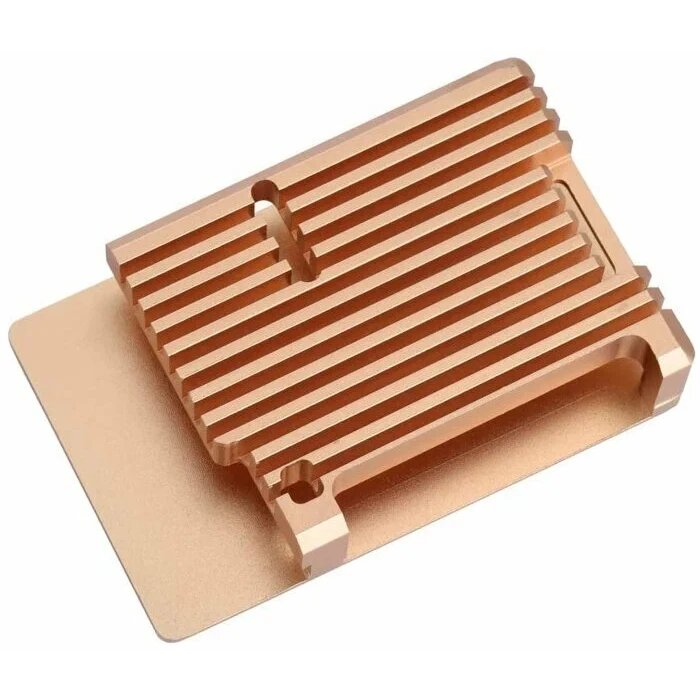 Корпус ACD Metal Aluminum Case for Raspberry Pi 4B, Gold - фото №1