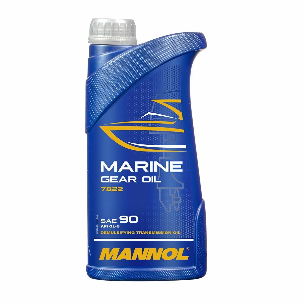 MANNOL 7822 Масло трансмиссионное минеральное универсальное Marine Gear Oil SAE 90, 1л