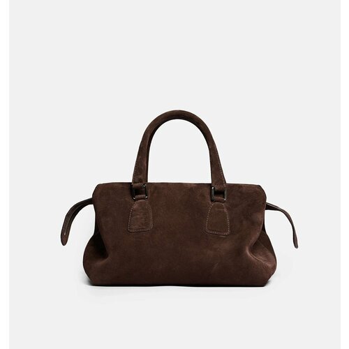 Сумка CNS - COINED IN STONE, фактура бархатистая, коричневый