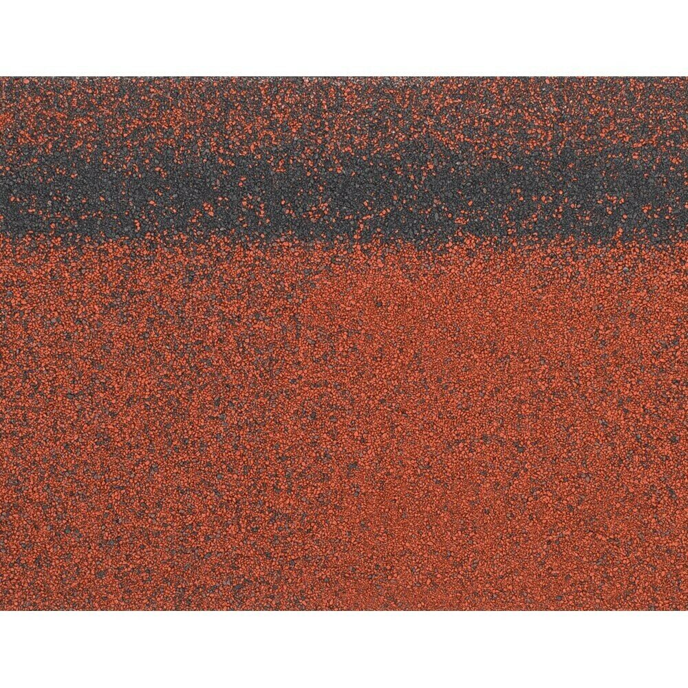 Черепица гибкая коньково-карнизная Шинглас Оптима красная 12/20 пог. м