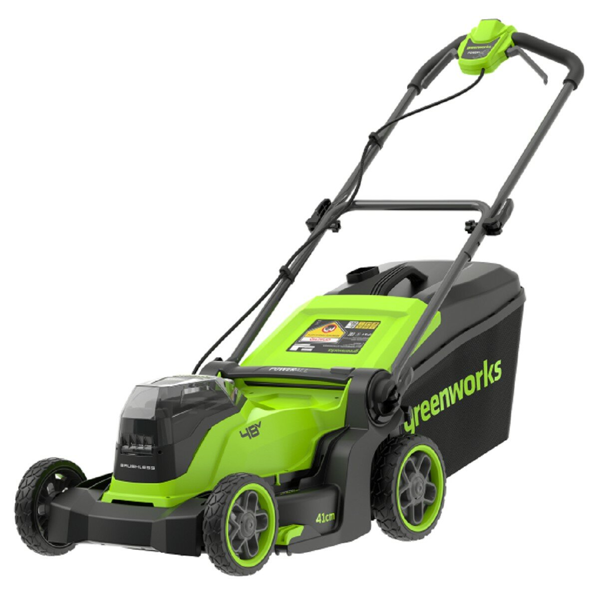 Газонокосилка аккумуляторная GREENWORKS 2520907 2x24V  41 см  бесщеточная  без АКБ и ЗУ
