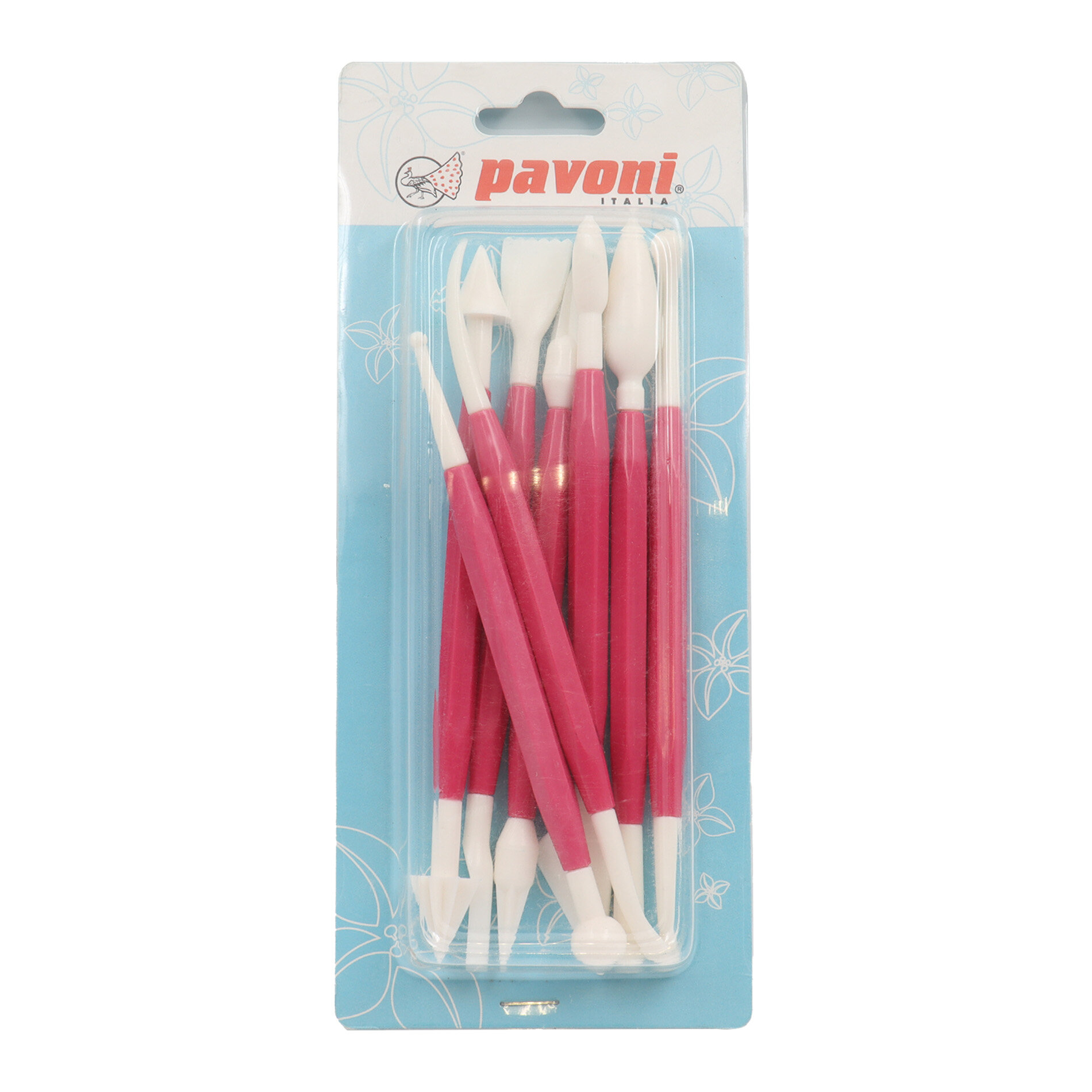 Набор для работы с марципаном и мастикой, 8 предметов, пластик, Paderno.