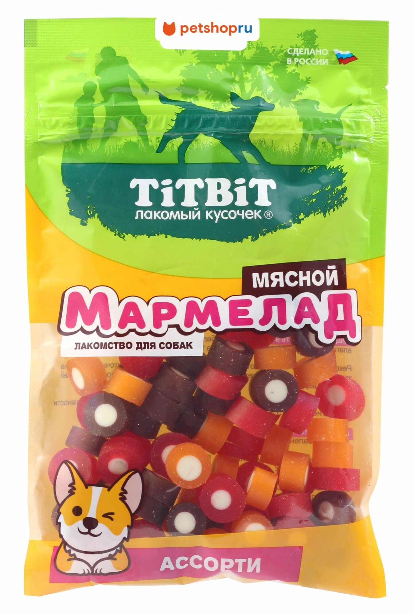 TiTBiT Мармелад мясной ассорти лакомство для взрослых собак