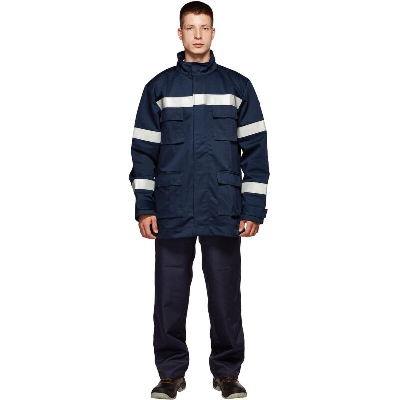 Куртка-накидка термостойкая Энергия тип Н-3 усиленная от воздействия электрической дуги 352 кал/см2 размер 56-58 рост 170-176