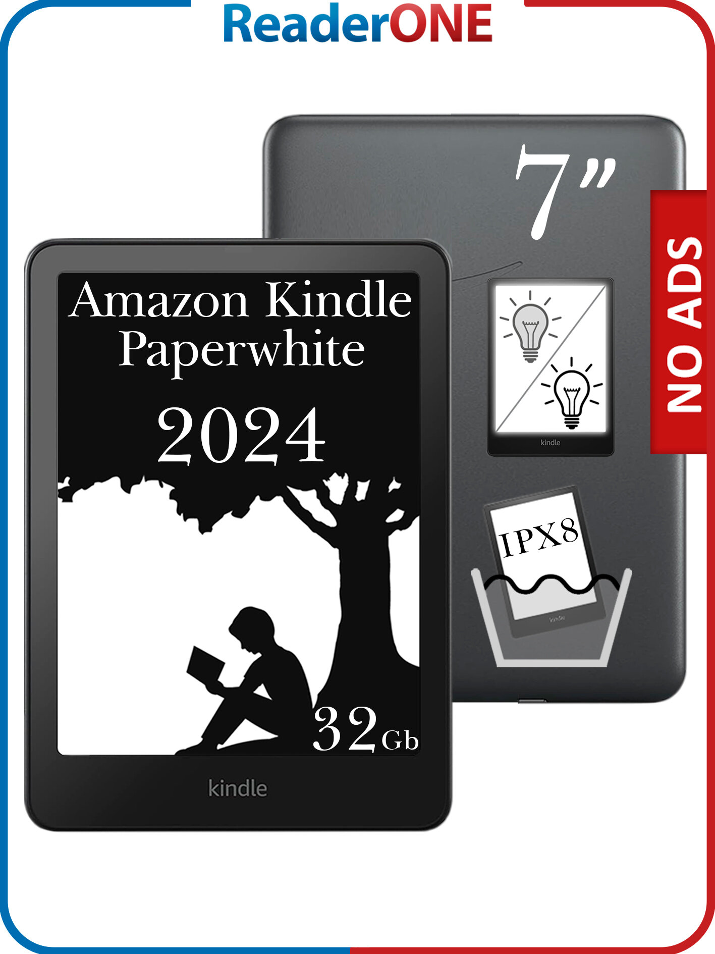 Электронная книга Amazon Kindle PaperWhite 12 2024 32Gb Signature Edition, Metallic Black