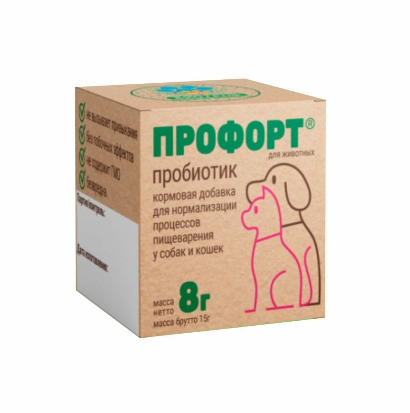 Пробиотик "Профорт" для собак и кошек 8 г
