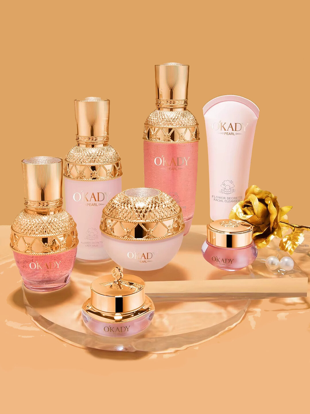 Подарочный набор косметики для ухода за лицом для женщин 10 в 1. O'KADY