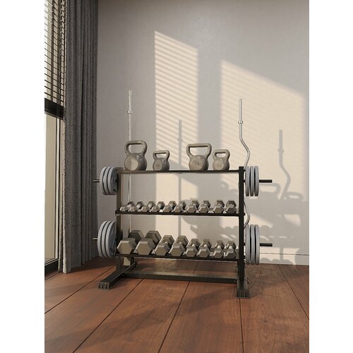 Стойка стеллаж для гантелей, дисков и грифов Domsen Ds50\d25мм