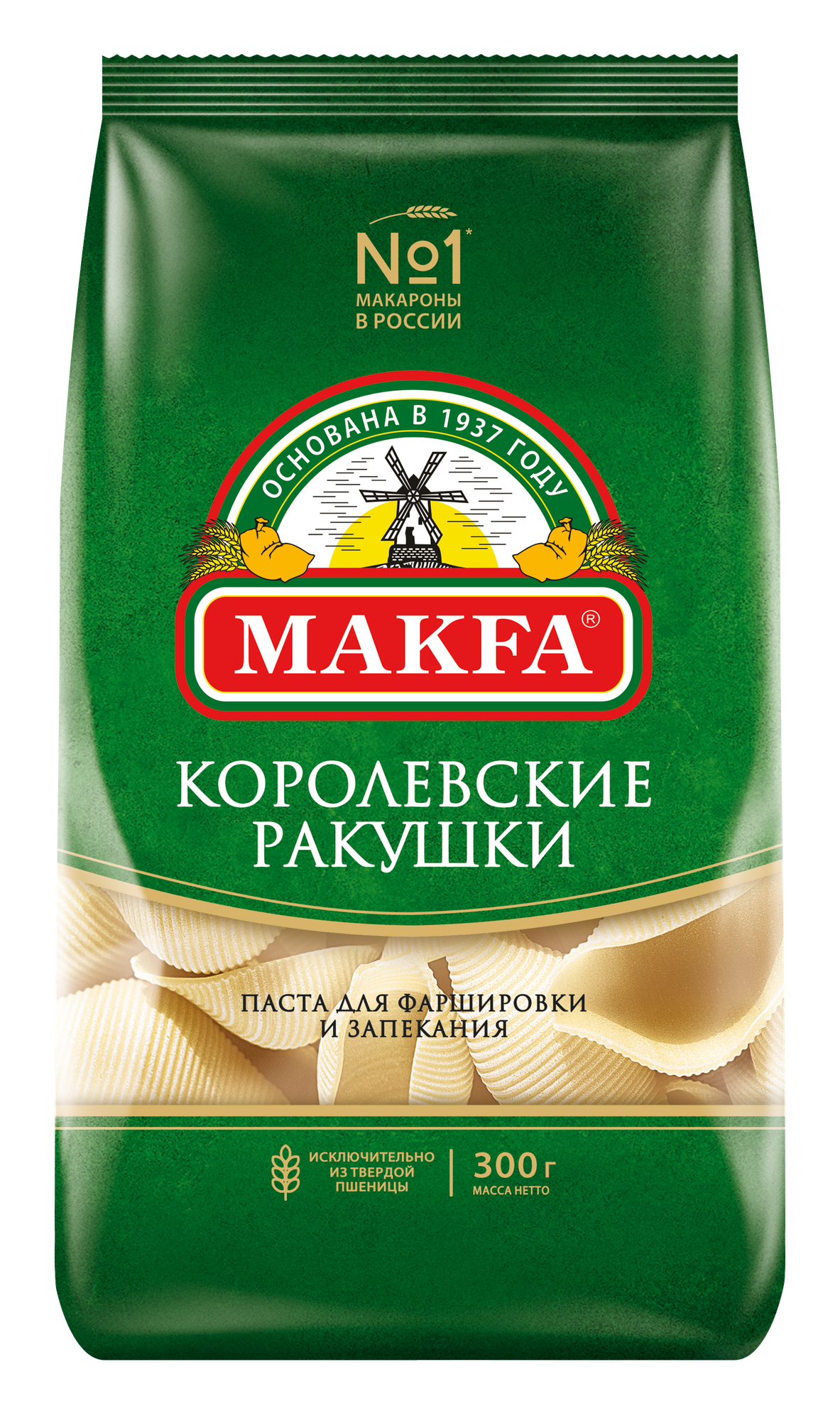Makfa макароны королевские ракушки (conchiglioni), 300 г