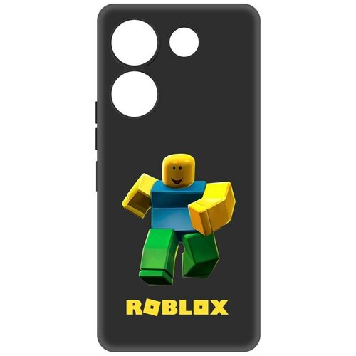 Чехол-накладка Krutoff Soft Case Roblox-Классический Нуб для TECNO Camon 20 Pro черный чехол накладка krutoff soft case roblox классический нуб для tecno camon 18 черный