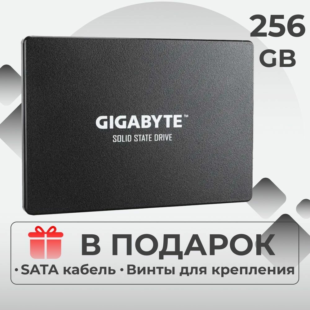 Твердотельный накопитель GIGABYTE 256 ГБ SATA SSD 256GB (GP-GSTFS31256GTND)