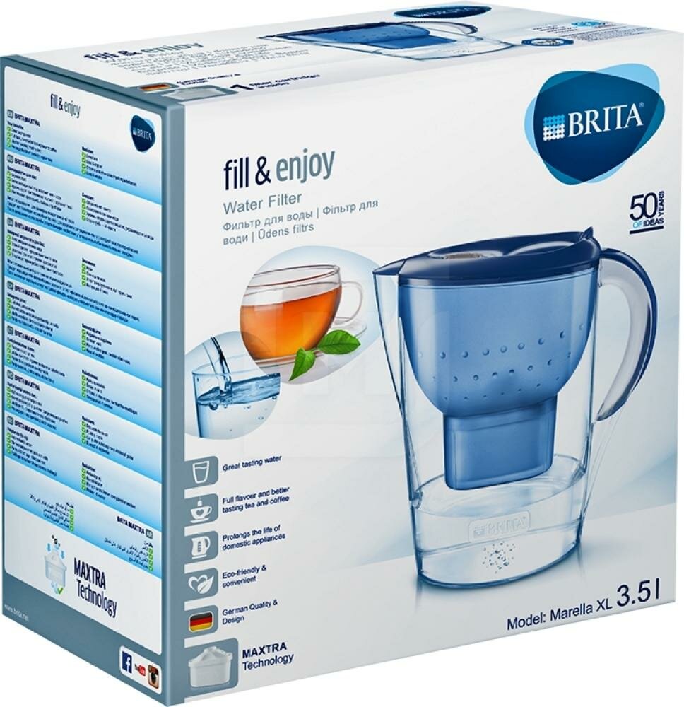 Фильтр кувшин для воды BRITA Marella XL 3,5 л Брита - фотография № 17